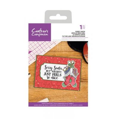 Crafter's Companion Clear Stamp - Sorry Santa